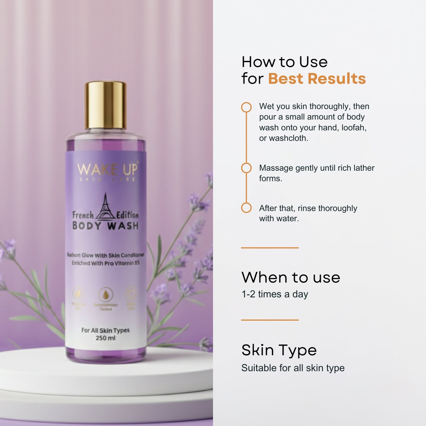 French Edition Body Wash - 250ml