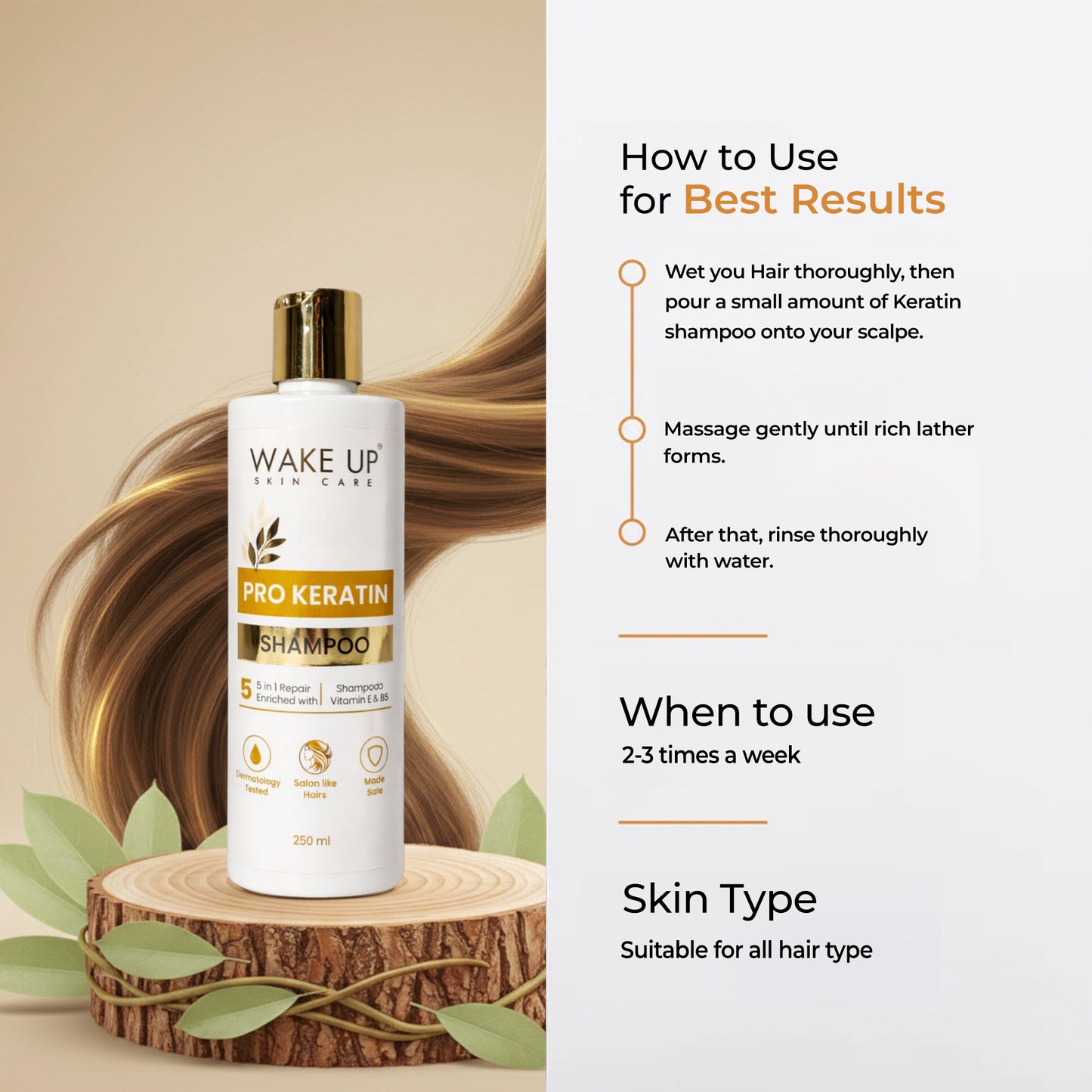 Pro Keratin Shampoo -250ml